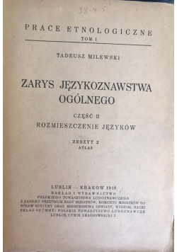 Zarys językoznawstwa ogólnego część II, 1948 r.