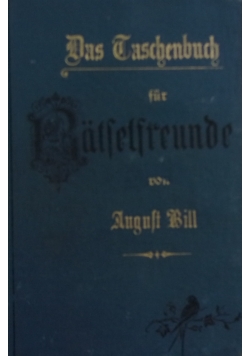Das Zalsh Buch fur Rattlereunde, 1900r.