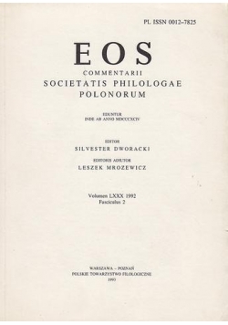 EOS Commentarii Societatis Philologae Polonorum