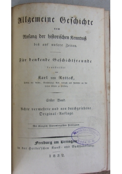 Rotteck's Geschichte, 1832r.
