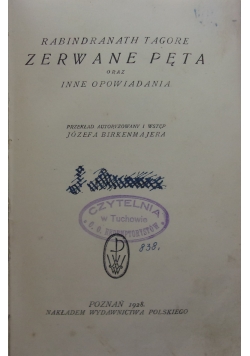 Zerwane pęta oraz inne odpowiadania, 1928 r.
