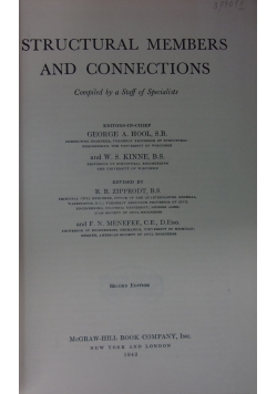 Structural members and connections, 1943 r.