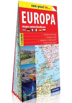Europa papierowa mapa samochodowa 1:4 500 000 2019
