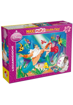 Puzzle dwustronne maxi Mała Syrenka 108