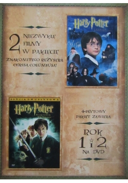 Harry Potter  Rok 1 i 2 4 Płyty DVD