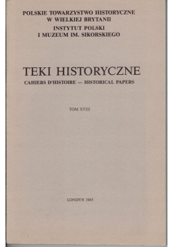 Teki historyczne tom XVIII