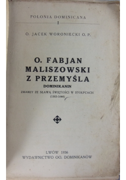 O.Fabjan Maliszowski z Przemyśla,1936r.