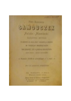 Samouczek Polsko - Francuski , 1916 r.