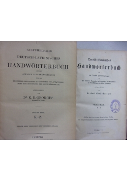 Allgemeines Handworterbuch 1870 r. , zestaw 2 książek