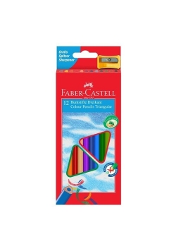 Trójkątne kredki Eco 12 kolorów