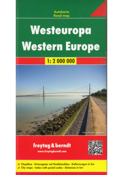 Europa Zachodnia mapa 1:2 000 000