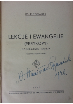 Lekcje i ewangelie