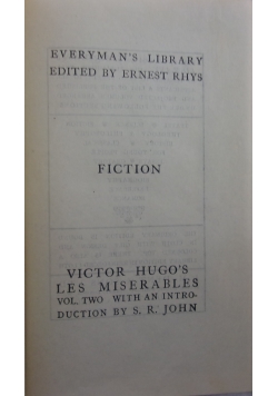 Les Miserables A Novel By Victor Hugo, volume II, 1930 r.