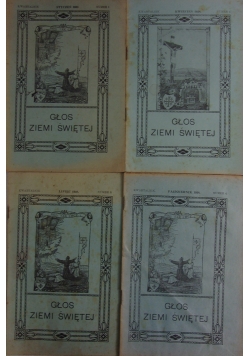 Głos ziemi świętej, ne, 1-4 1938 r.
