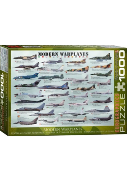Puzzle 1000 Nowoczesne samoloty bojowe