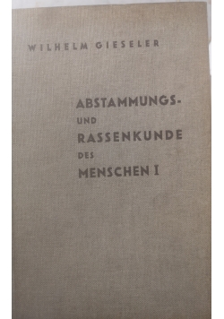Abstammungskunde des Menschen, 1936 r.