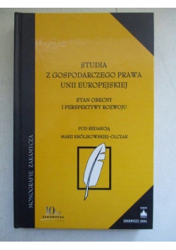 Studia z gospodarczego prawa Unii Europejskiej