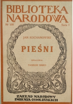 Jan Kochankowski  Pieśni i wybór innych wierszy  1948 r.