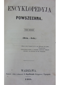 Encyklopedia Powszechna ,1861r.
