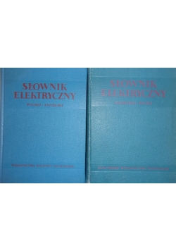Słownik elektryczny zestaw 2 książek