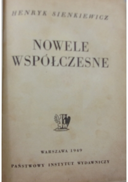 Nowele współczesne, 1949 r.