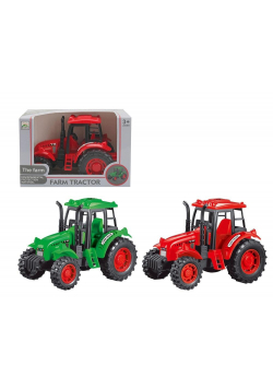 Traktor zielony/czerwony