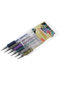 Długopis żelowy metaliczny 6 kolorów EASY