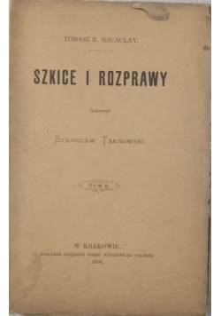 Szkice i rozprawy, 1894 r.