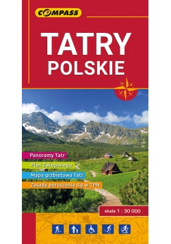 Tatry Polskie mapa turystyczna 1:30 000
