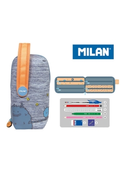Multipiórnik Milan owalny z 4 piórnikami Mimo