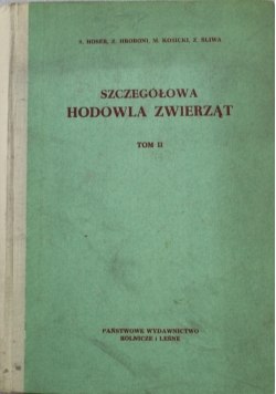 Szczegółowa hodowla zwierząt tom II
