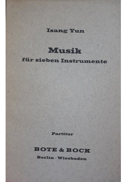 Musik fur sieben Instrumente, nuty