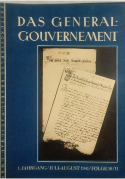 Das Generalgouvernement, 10 / 11, 1941 r.