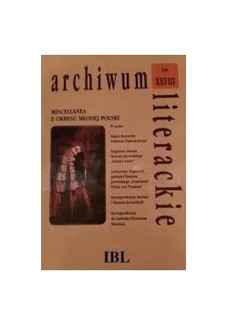 Archiwum literackie tom XXVIII
