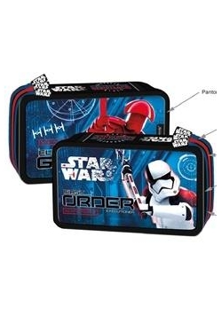 Piórnik potrójny z wyposażeniem Star Wars VIII