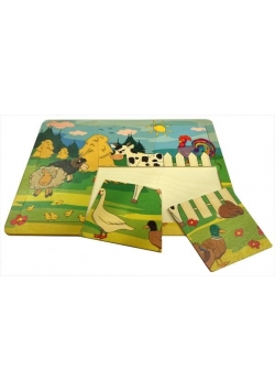Puzzle farma - 6 elementów
