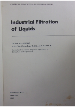 Industrial Filtration of Liquids