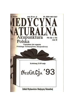 Medycyna naturalna. Akupunktura Polska, nr (4) 1/93