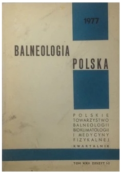 Balneologia Polska, zeszyt I-II