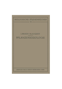 Pflanzensoziologie ,1928r.
