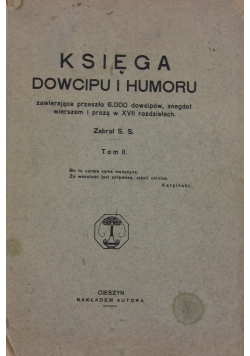 Księga Dowcipu i Humoru, Tom II, 1932 r.
