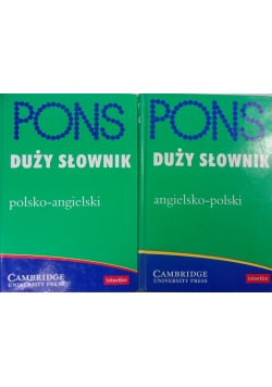 Duży słownik  polsko-angielski, angielsko polski, 2 książki