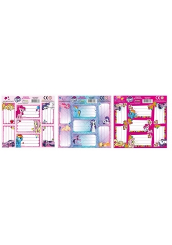 Nalepki na zeszyty My Little Pony (50szt) DERFORM
