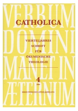 Catholica vierteljahresschrift fur okumenische theologie