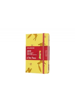 Kalendarz 2019 tygodniowy Moleskine 12M P edycja limitowana MAŁY KSIĄŻĘ, twarda oprawa, żółty