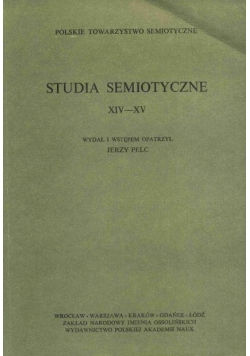 Studia semiotyczne XIV-XV