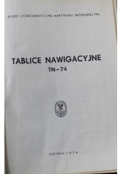 Tablice Nawigacyjne TN74