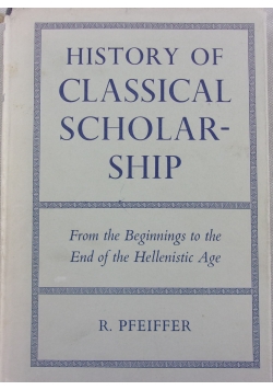 History of classical scholarship