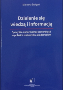 Dzielenie się wiedzą i informacją