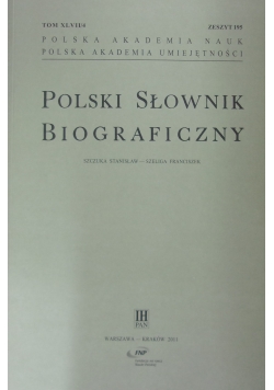 Polski słownik biograficzny, zeszyt 195